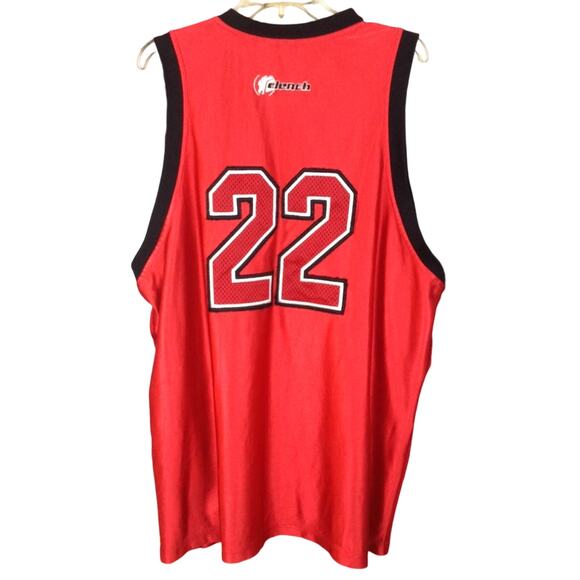 Clench Jeans Chicago Hall Of Fame Jersey Red Men's 22 - Picture 2 of 8